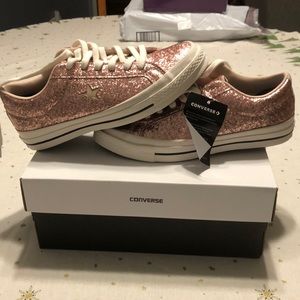 Converse pink sparkle